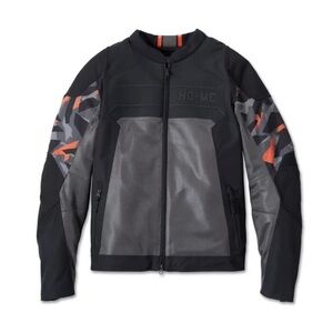 Harley-Davidson Black and Gray Brawler Jacket